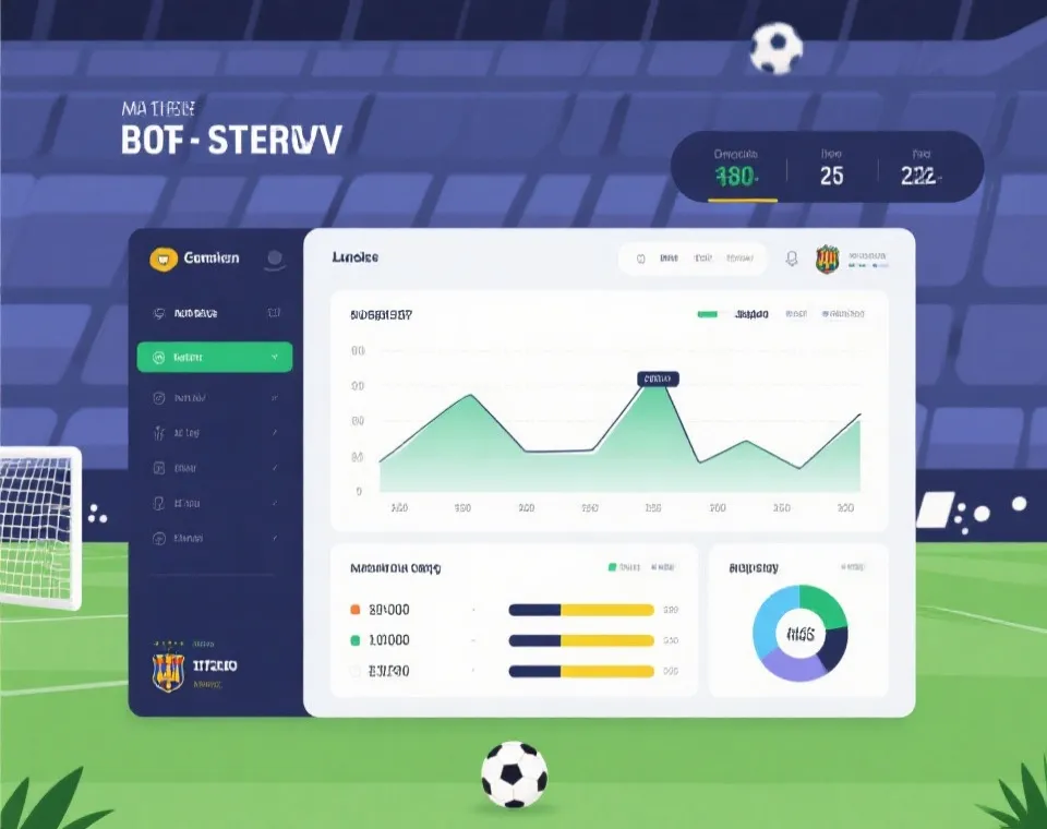 赛事统计与实时比分示意