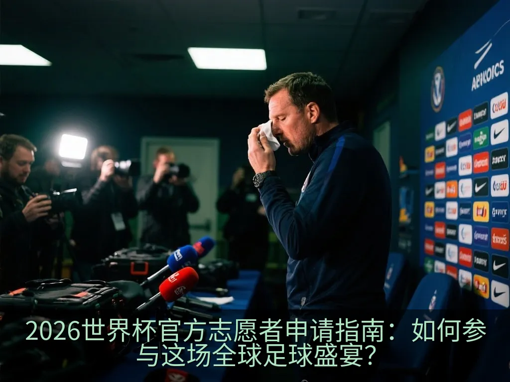 一个人在笔记本电脑前填写官方在线申请表，背景是柔和模糊的地球仪和足球元素